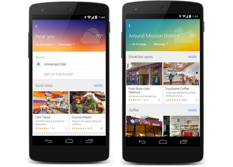 Google Maps' Explore feature on Android