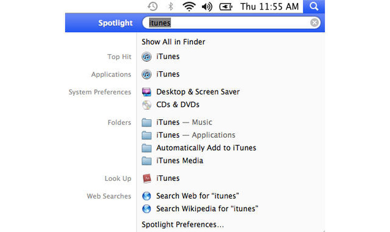 OS X Spotlight