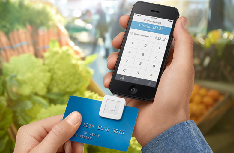 Square payments on an iPhone