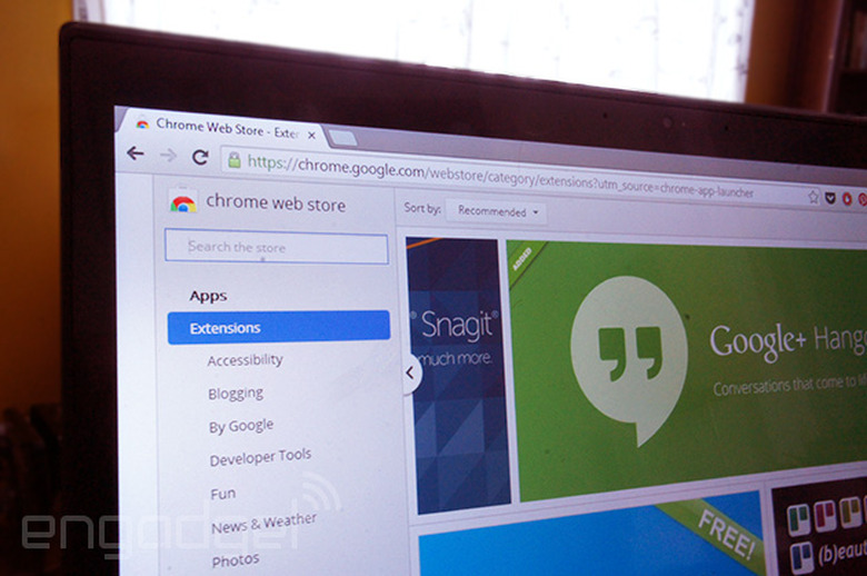 Chrome Web Store on Windows