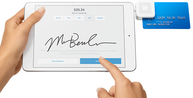 Square's reader for chip-based cards
