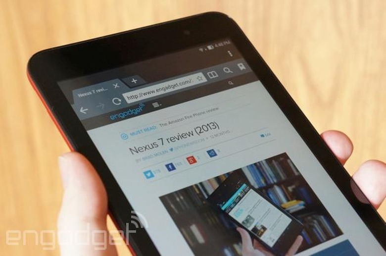ASUS MeMO Pad 7 showing its competition