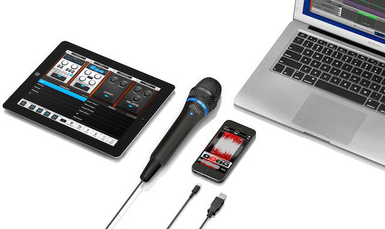 IK Multimedia, iRig Mic HD, microphone, digital microphone, iPhone, iPad, MacBook