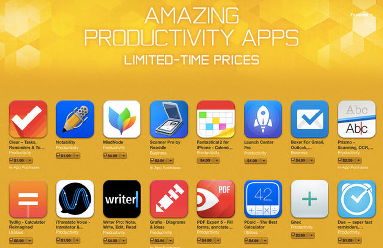 Amazing Productivity Apps Sale