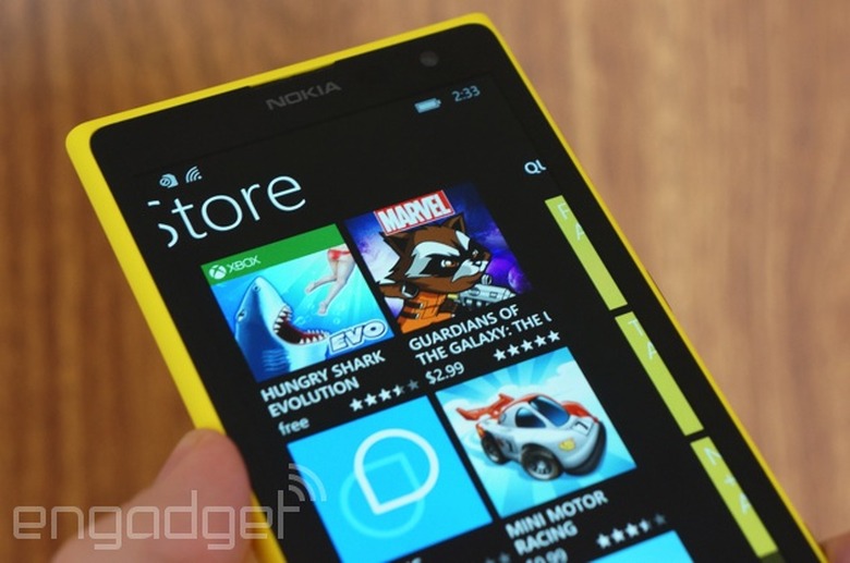 Windows Phone Store on the Lumia 1020