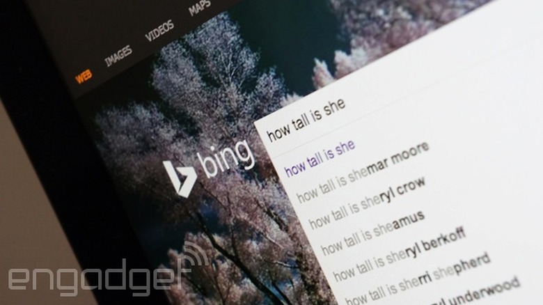 Searching Bing
