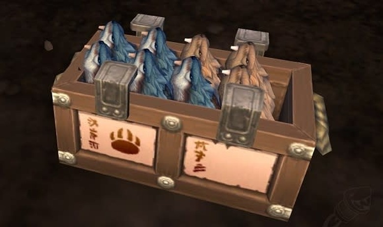 Deployed rodent crate