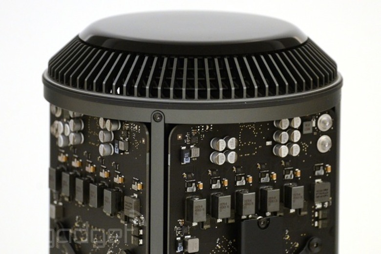 Apple Mac Pro with its innards exposed