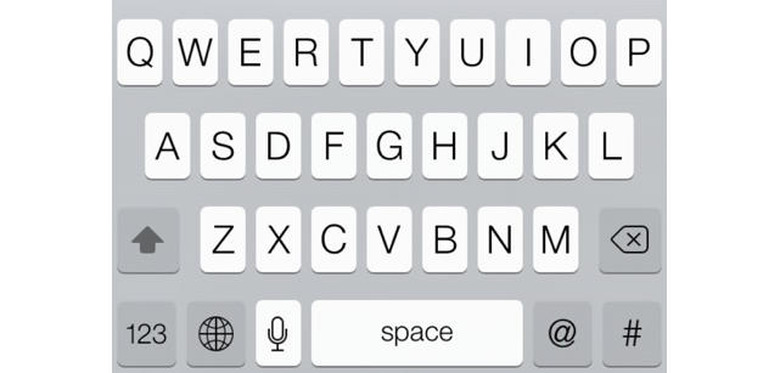 iOS keyboard
