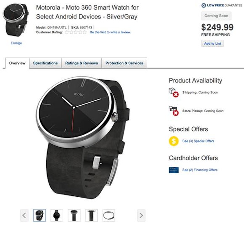 Moto 360 at Best Buy