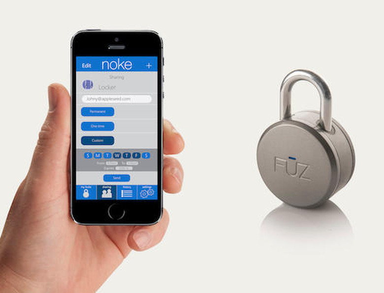 FUZ Designs, Noke, Kickstarter, Padlock, bluetooth