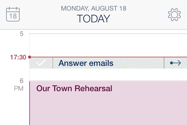 Task suggestions in calendar