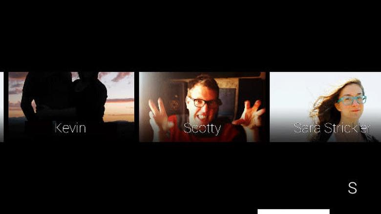Google Glass' new contacts interface