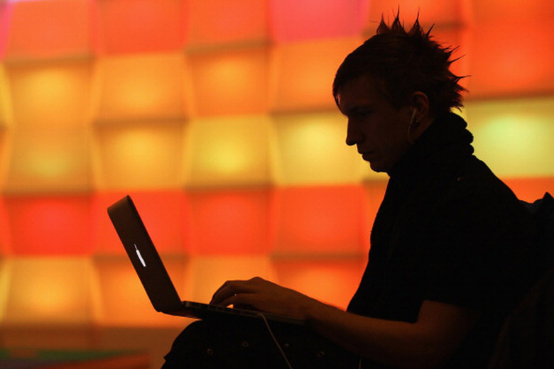 A participate at the Chaos Computer Club's event in late 2013