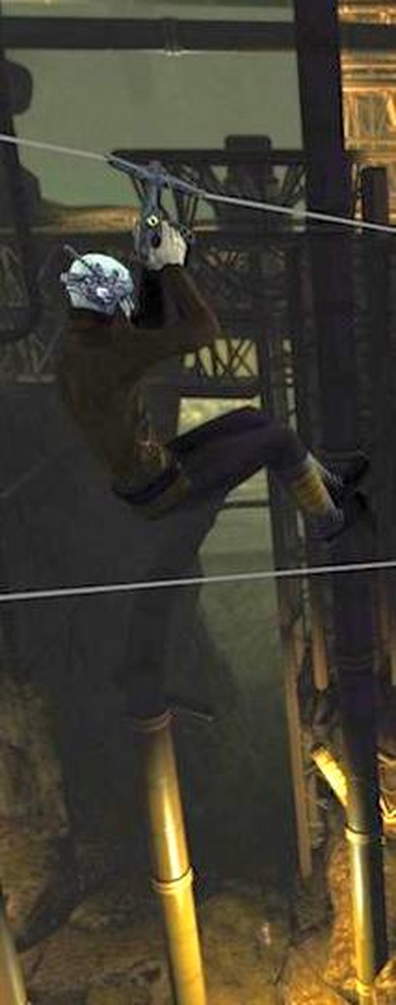 Starfleet guidelines recommend against shouting enjoy while ziplining on an away mission.