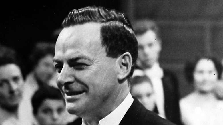 Professor Richard Feynman accepts his Nobel Prize in 1965