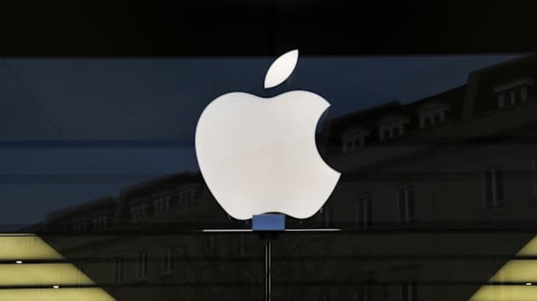 LONDON - OCT 4: Apple store logo on a store exterior in central London as the US technology giant launches the new iPhone 5 in t