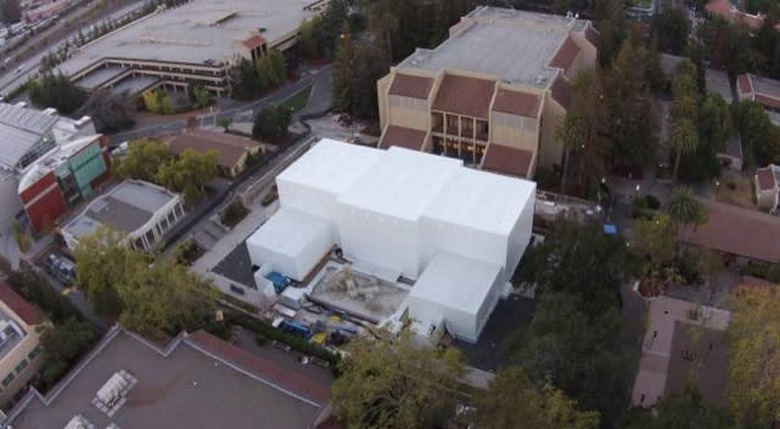 Apple press event tent