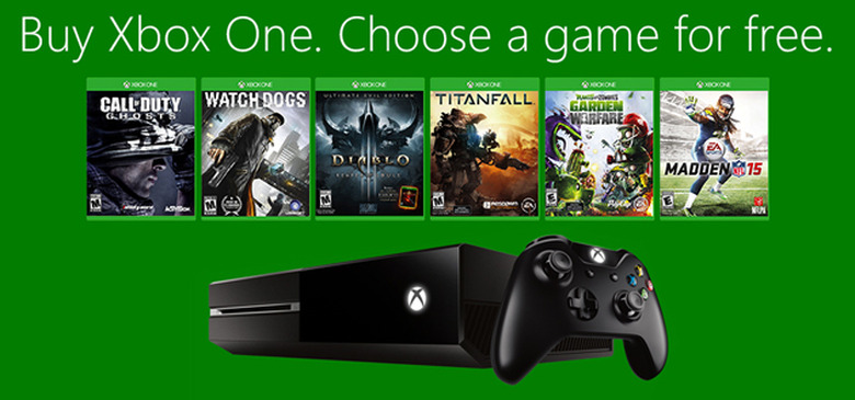 Xbox One free game promotion