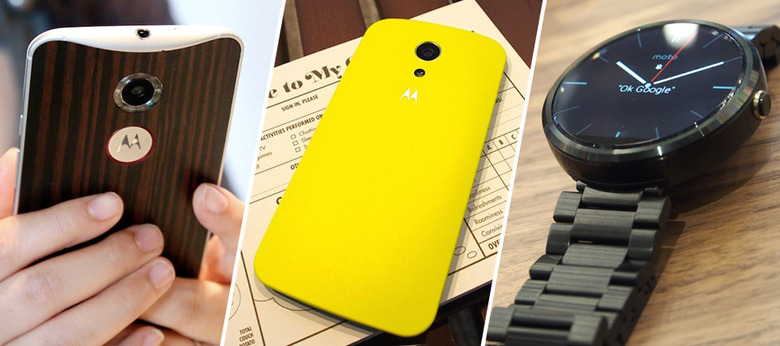 Moto X, Moto G and Moto 360