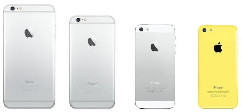 The iPhone lineup, September 2014