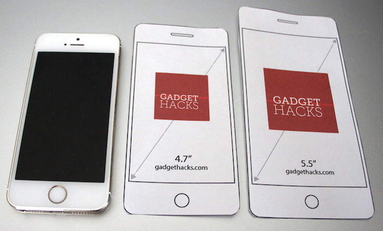 iPhone 5s, iPhone 6 mockup, iPhone 6 Plus mockup