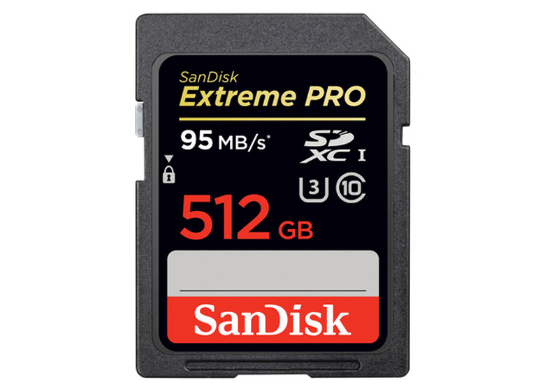 SanDisk's Extreme Pro 512GB SD card