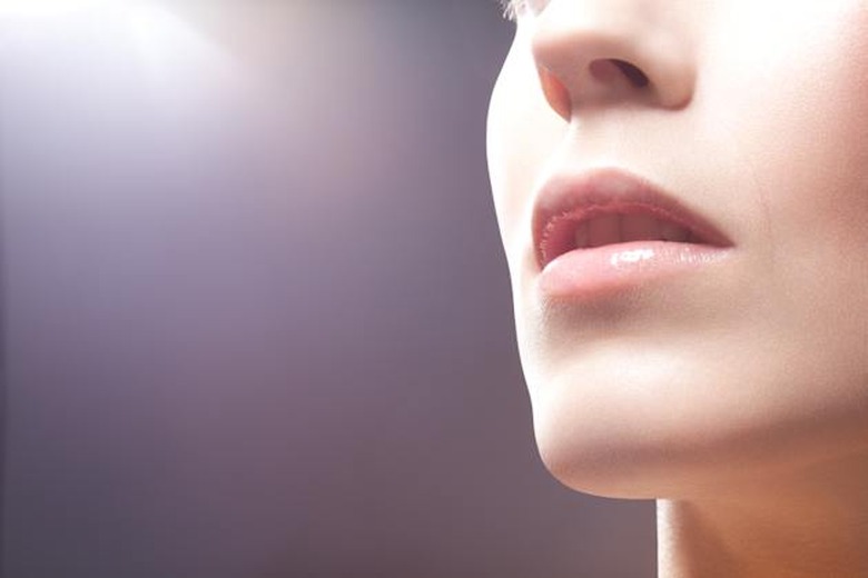 Beauty portrait, mouth
