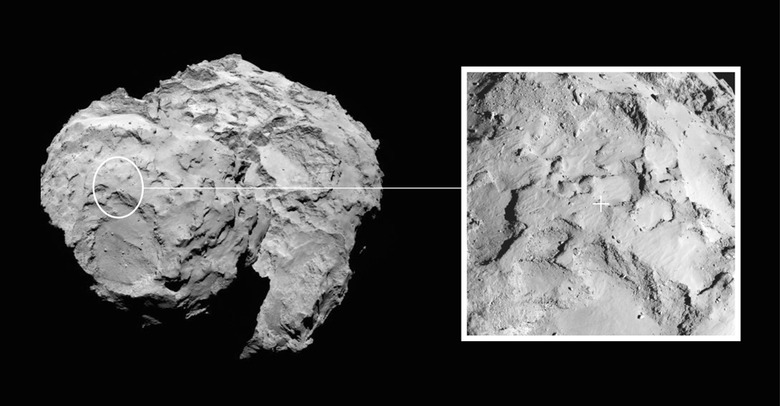Philae's landing site