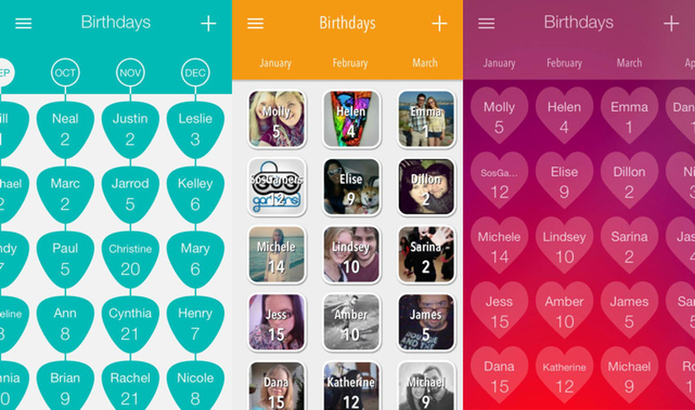 birthday board screenshot