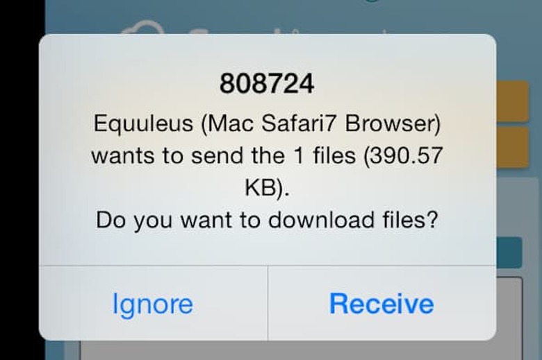 Receiving File Notification