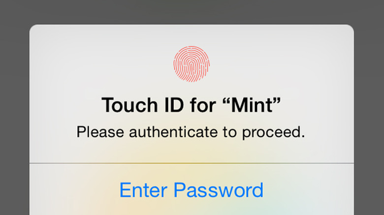 Mint's Touch ID check
