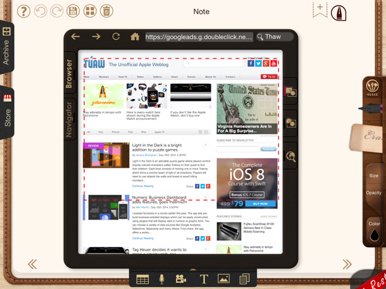 NoteLedge iOS app
