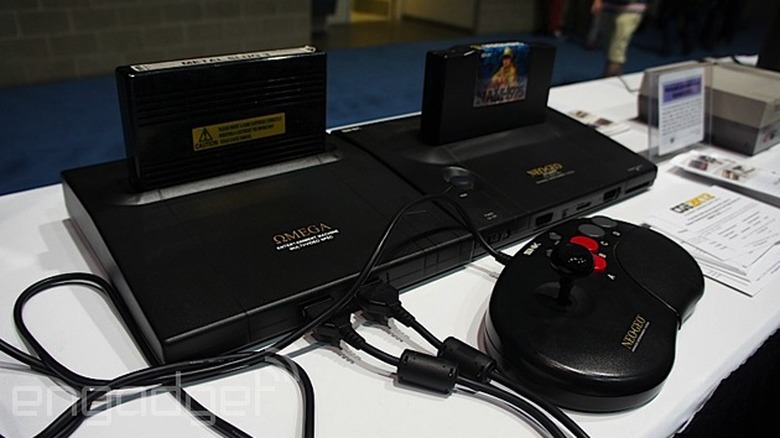 A Neo Geo setup in the Videogame History Museum's tour