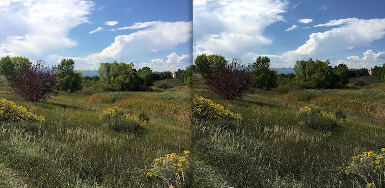 iPhone 5s (left) iPhone 6 Plus (right) side by side comparison