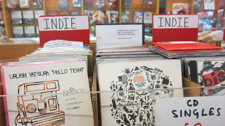 Indie music in an old-fashioned physical store
