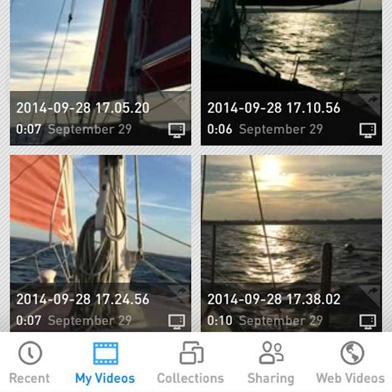 RealPlayer Cloud Main Library Screen