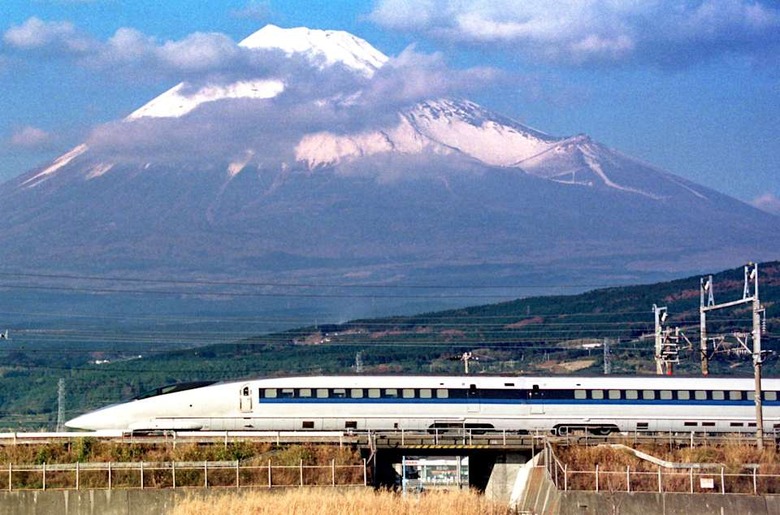 This recent file picture shows a bullet train 500-