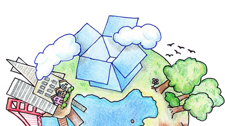 Dropbox's mini-planet