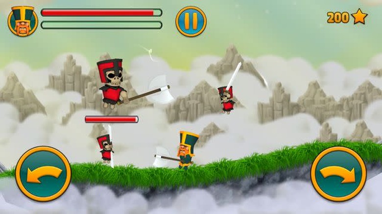Players battle bosses in Cloud Knights