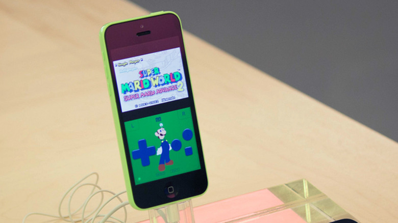 GBA4iOS emulator on an iPhone 5c