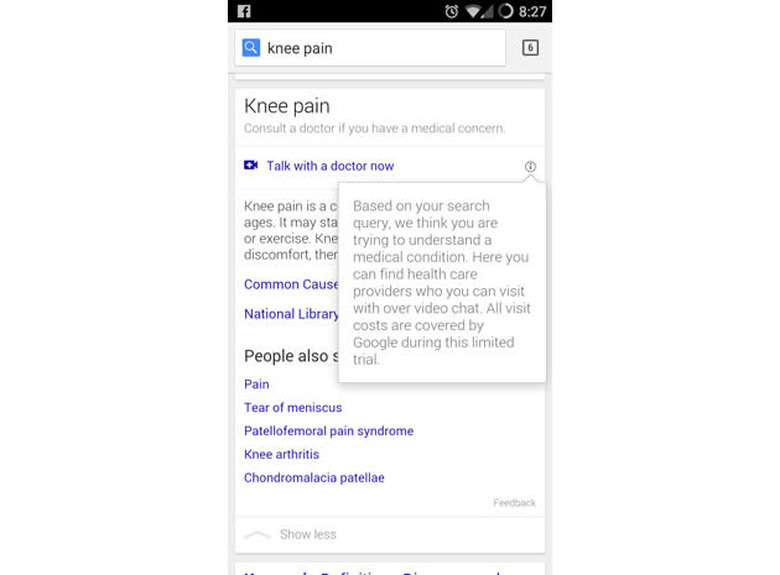 Google's experimental doctor video chat service