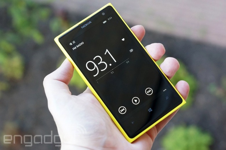 FM radio on a Lumia 1020