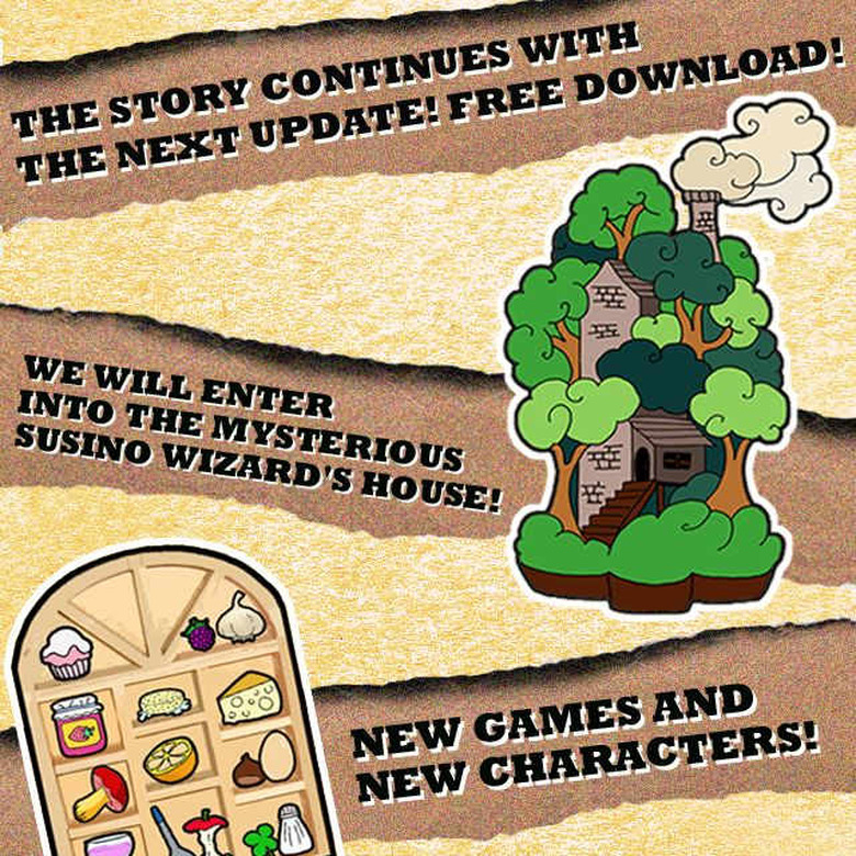 Players get to the wizard's house in Cerasis Quest but have to wait until the next update to continue the story