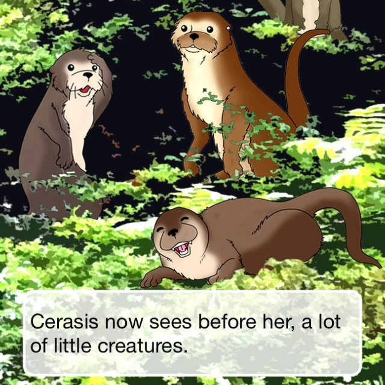 Talking otters help Cerasis in Cerasis Quest