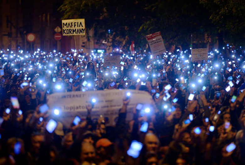 APTOPIX Hungary Internet Tax