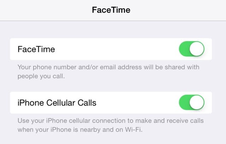 facetime settings iphone ipad
