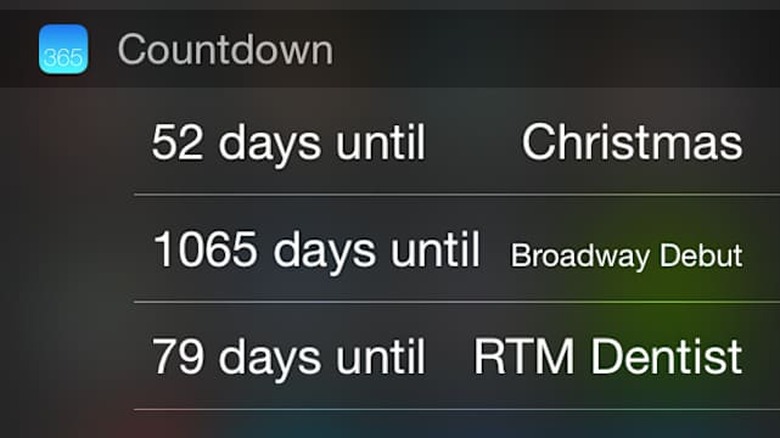 Widget Countdown screenshot