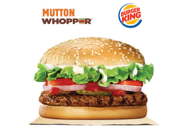 Mutton Whopper Burger King India