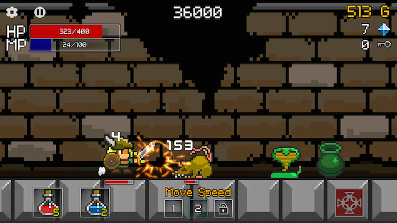 Players attack enemies in Buff Knight Lite